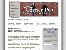 Tablet Screenshot of cornerpostrealestate.com